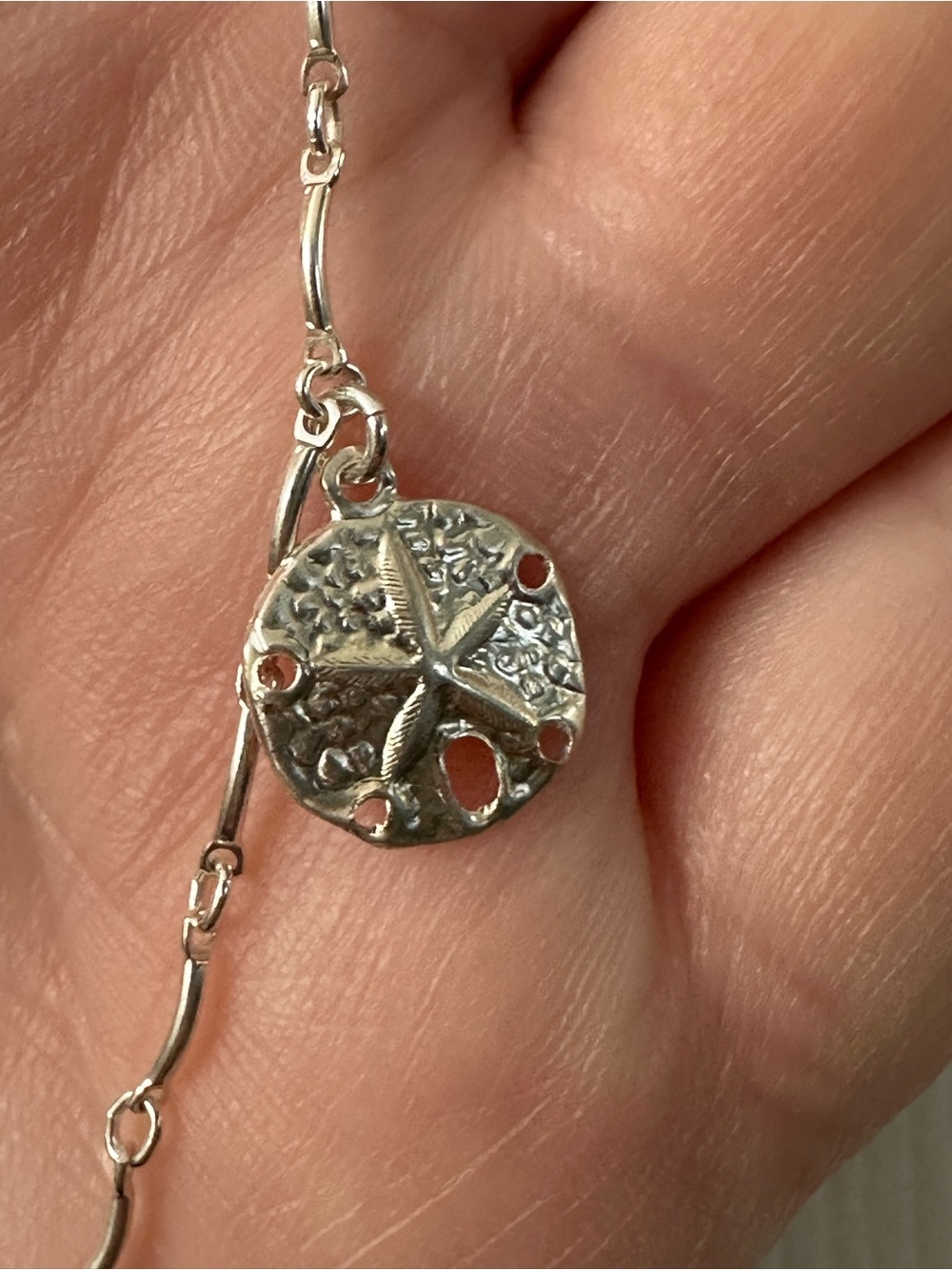 Sterling Silver Anklet Ocean Charms Fancy Chain Handmade Hawaii Jewelry 10” NWOT - Picture 4 of 6